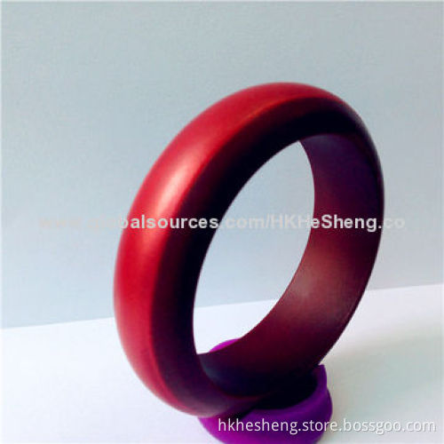 2014 Popular Charming Silicone Bangles, Nontoxic and Food Grade